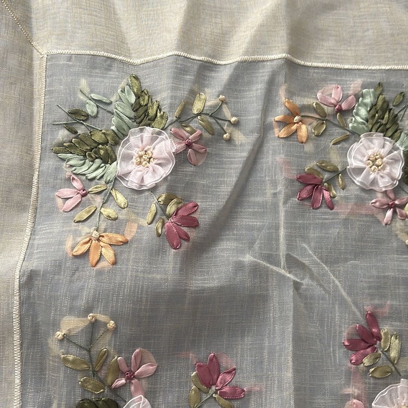 Nakışlı Bohem Bej Masa Örtüsü - Görsel 2