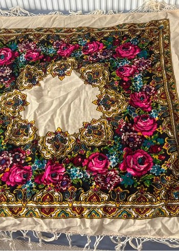 Çok Renkli Etnik Desenli Fular - Görsel 2