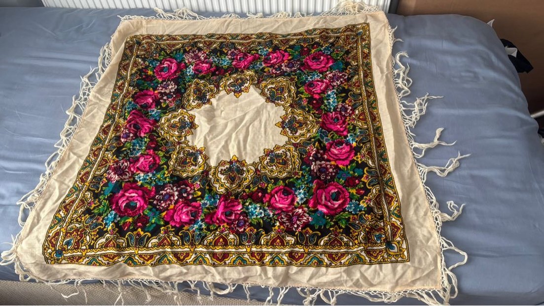 Çok Renkli Etnik Desenli Fular - Görsel 2