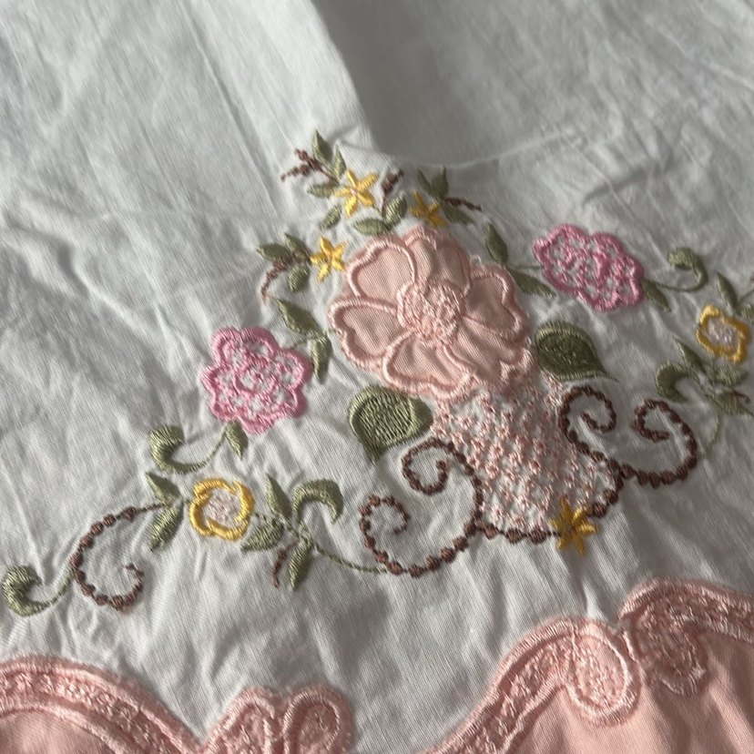 Nakışlı Vintage yastık kılıfı - Görsel 3