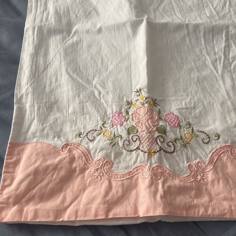 Nakışlı Vintage yastık kılıfı - Görsel 2