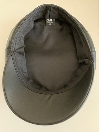  Beden siyah Renk Siyah deri kasket şapka