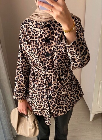 Leopar kot ceket