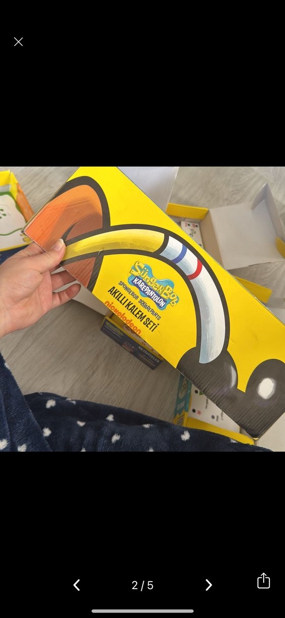 SüngerBob akıllı kalem Temalı Çocuk Aktivite Kitapları Seti - Görsel 2