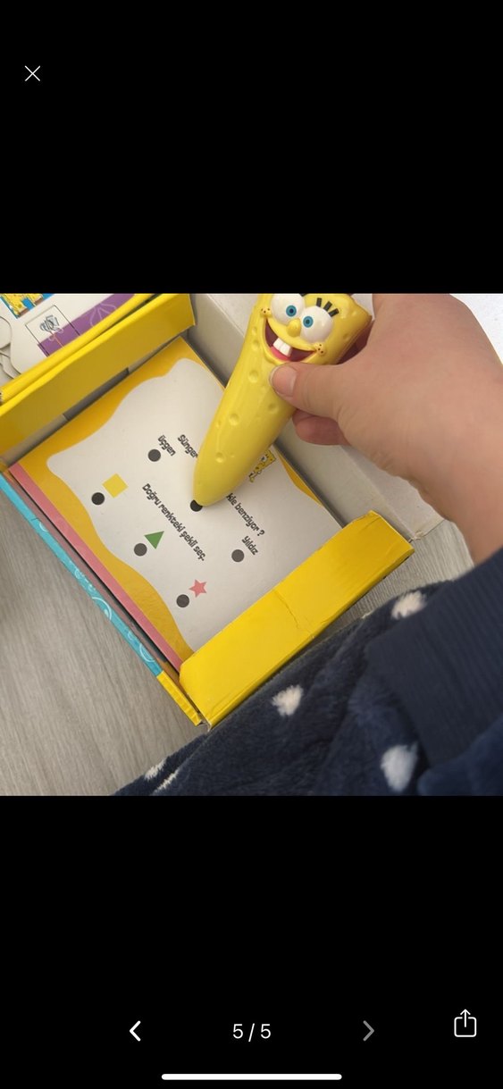 SüngerBob akıllı kalem Temalı Çocuk Aktivite Kitapları Seti - Görsel 5
