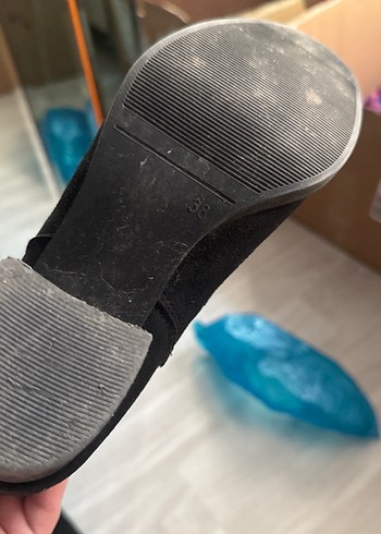 Siyah Süet Dizüstü çizme - Görsel 2