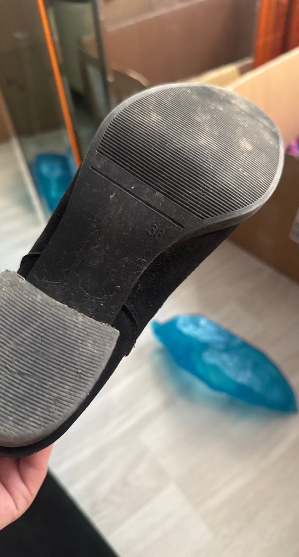 Siyah Süet Dizüstü çizme - Görsel 2