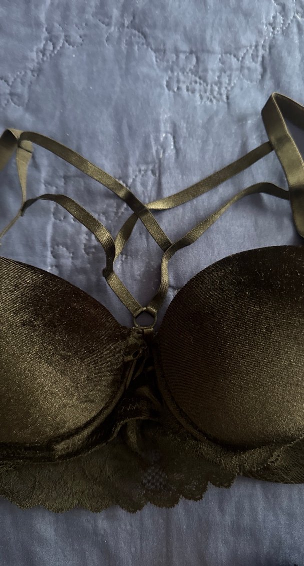 Vintage Gotik dolgulu Sütyen ve Külot Takımı - Görsel 3