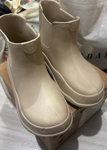 Yağmur çizmesi Bej Lastik Bot - Görsel 5