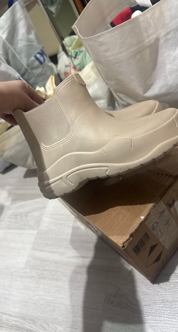 Yağmur çizmesi Bej Lastik Bot - Görsel 2