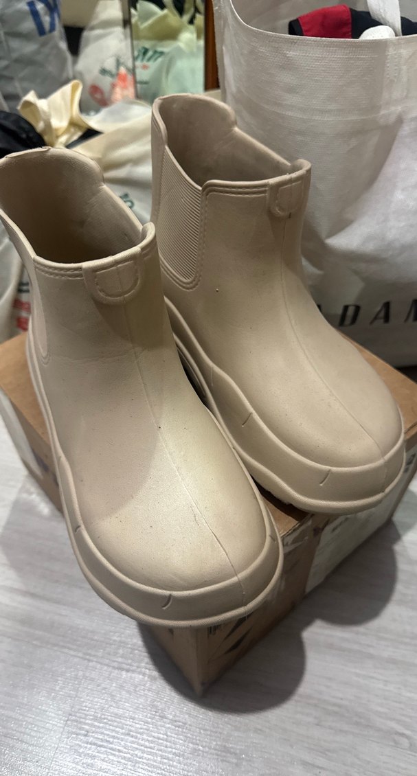Yağmur çizmesi Bej Lastik Bot - Görsel 5