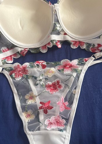 Nakışlı Bohem dolgulu Sütyen Takımı - Görsel 4