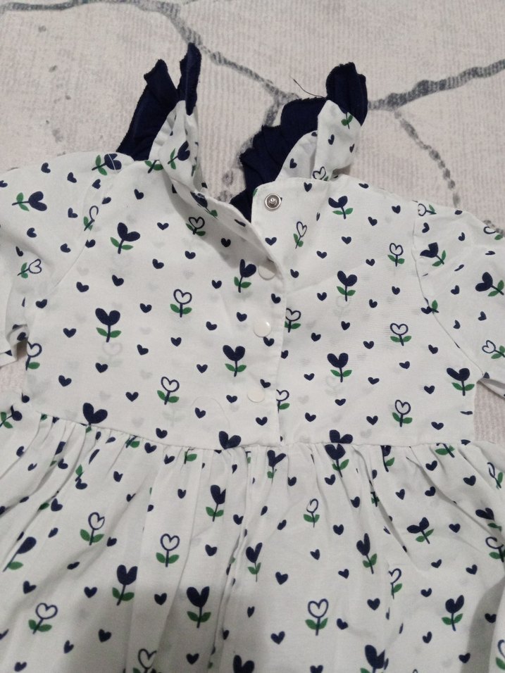 Uzun Kollu kız bebek elbise - Görsel 2