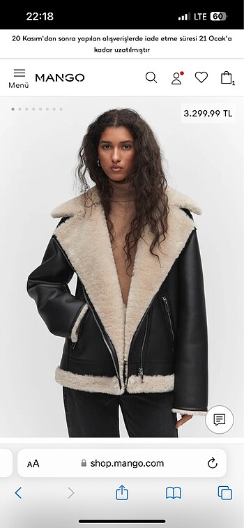 Mango Mango biker ceket