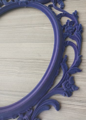Mor Parlak Oval Ayna Çerçevesi - Görsel 3