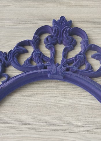 Mor Parlak Oval Ayna Çerçevesi - Görsel 4