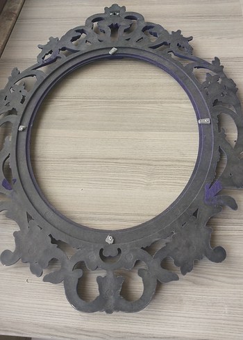 Mor Parlak Oval Ayna Çerçevesi - Görsel 11