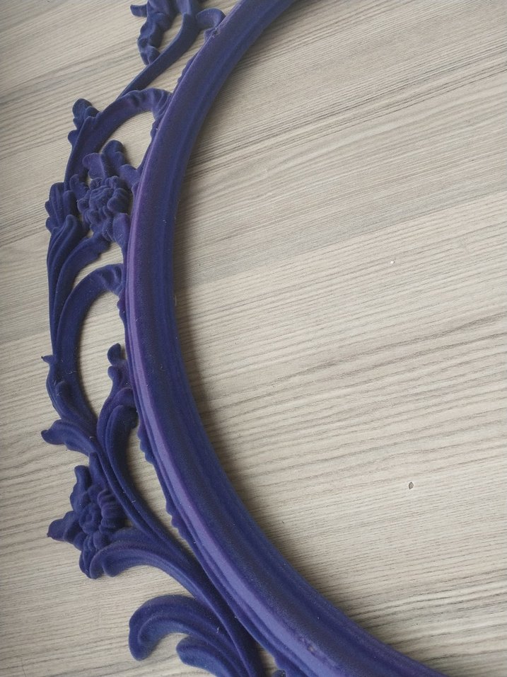 Mor Parlak Oval Ayna Çerçevesi - Görsel 5