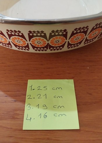 Eskilerden kalma emaye takım - Görsel 9