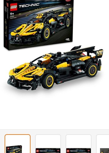 LEGO Technic Sarı Yarış Arabası 42151 - Görsel 2