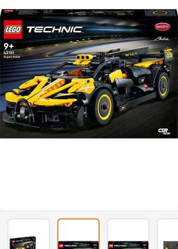 LEGO Technic Sarı Yarış Arabası 42151 - Görsel 3