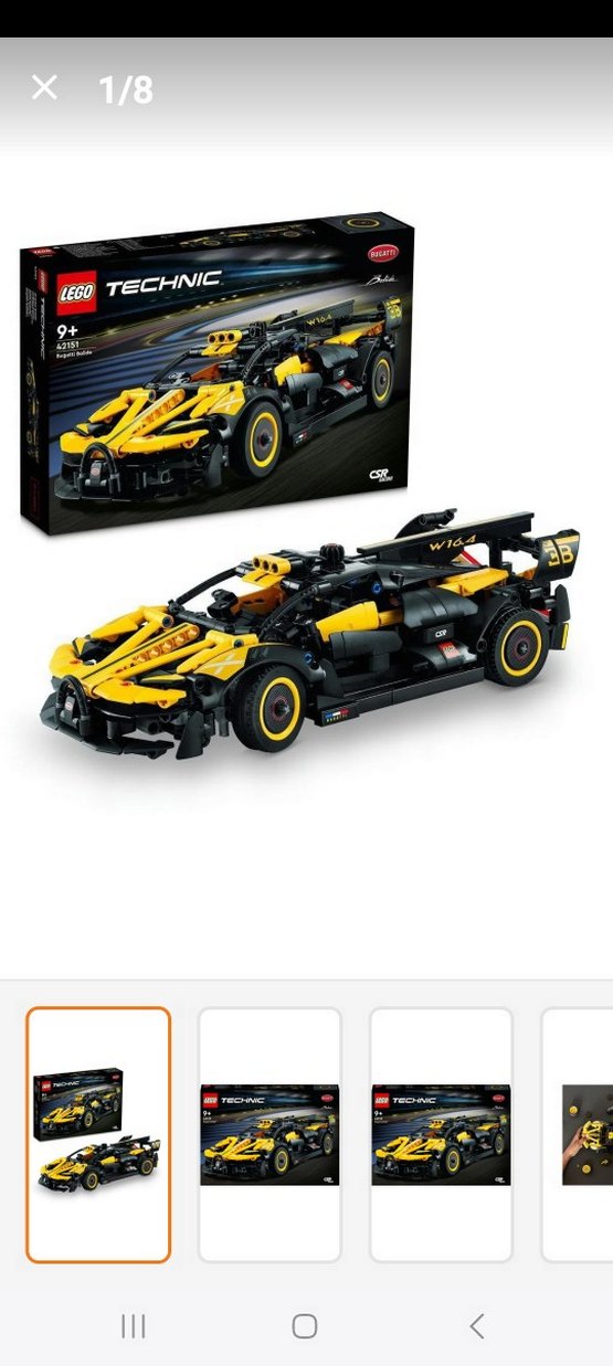LEGO Technic Sarı Yarış Arabası 42151 - Görsel 2