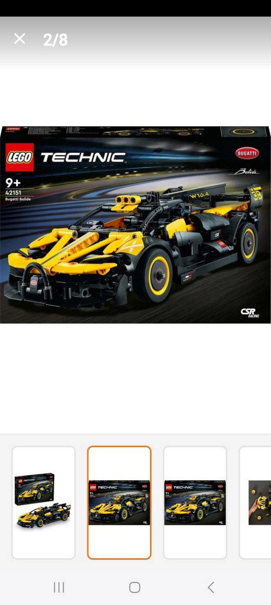 LEGO Technic Sarı Yarış Arabası 42151 - Görsel 3