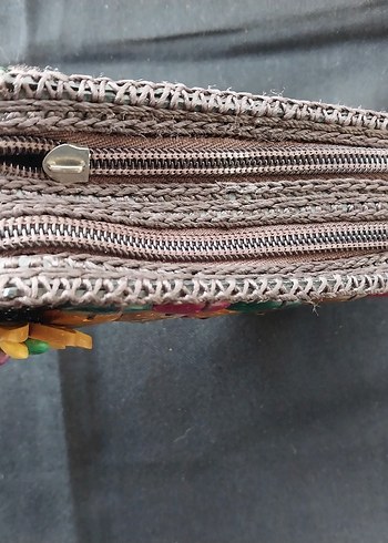 Bohem Tarzda Renkli El Yapımı Çanta Cüzdan 14x7 cm - Görsel 3