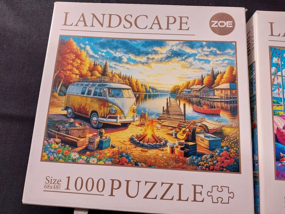 1000 Parça Renkli Manzara Puzzle - Görsel 4