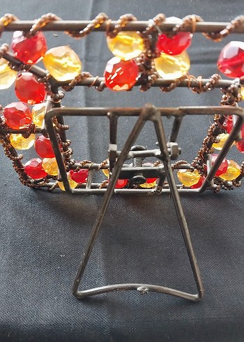 Boncuk İşlemeli Vintage Çerçeve - Görsel 8