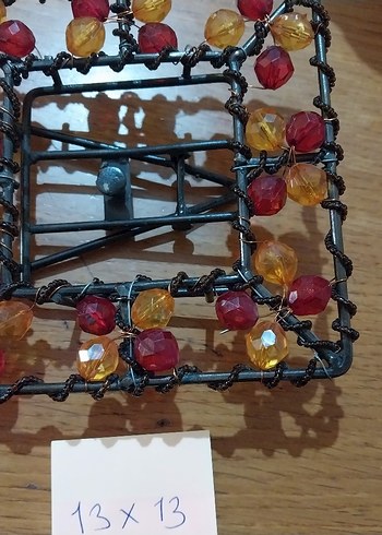 Boncuk İşlemeli Vintage Çerçeve - Görsel 9