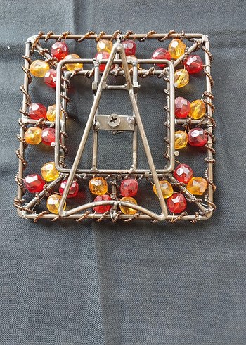 Boncuk İşlemeli Vintage Çerçeve - Görsel 2