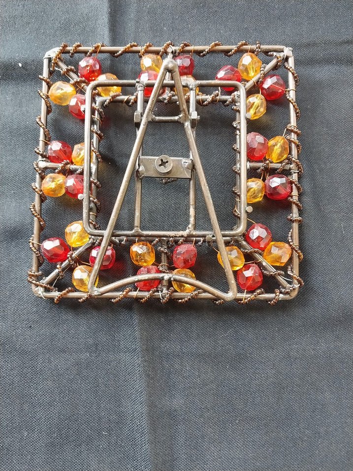 Boncuk İşlemeli Vintage Çerçeve - Görsel 2