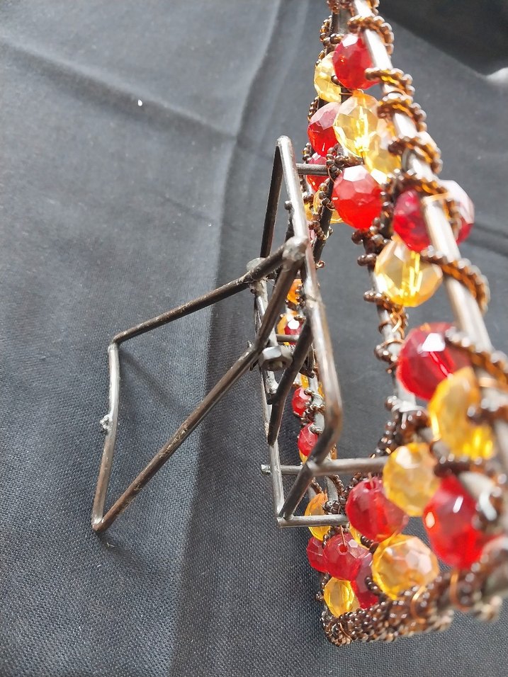 Boncuk İşlemeli Vintage Çerçeve - Görsel 3