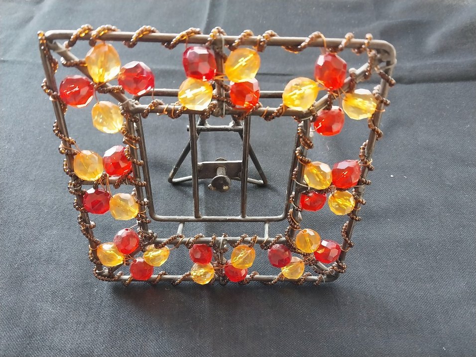 Boncuk İşlemeli Vintage Çerçeve - Görsel 4