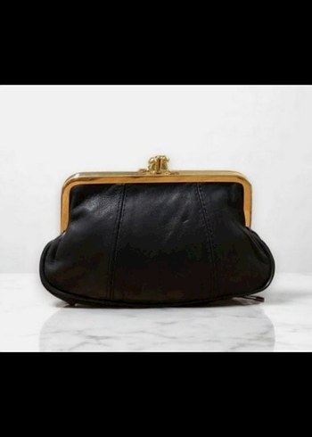 Klasik Siyah Deri Tokalı Kadın Portföy cüzdan - Görsel 5