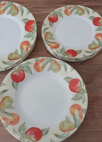 Arcopal Meyve Desenli Beyaz Tabak Seti - Görsel 5