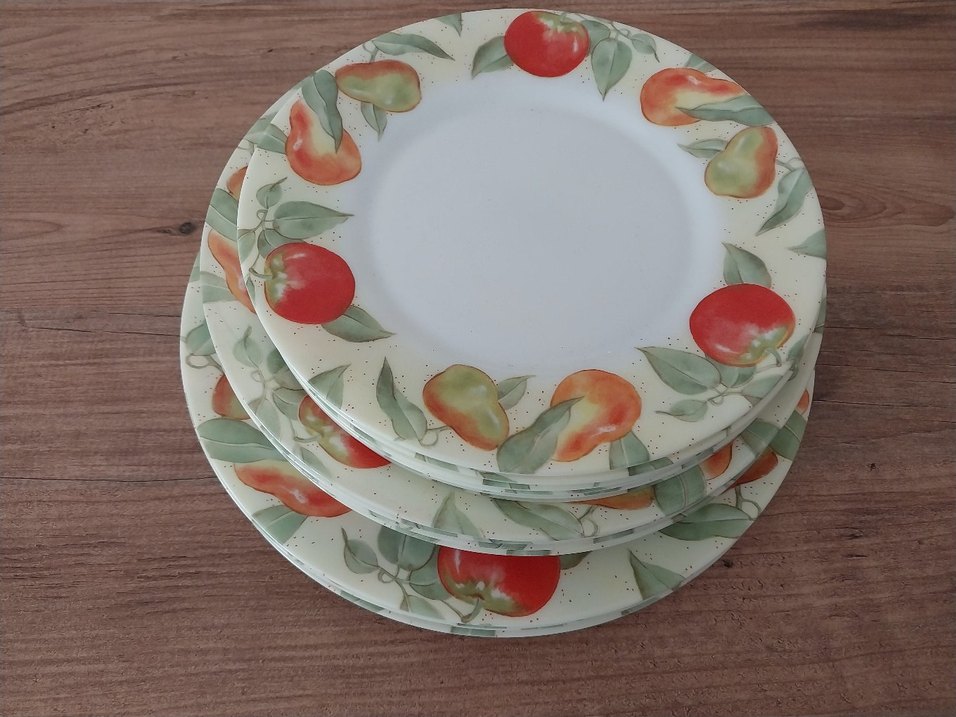 Arcopal Meyve Desenli Beyaz Tabak Seti - Görsel 3