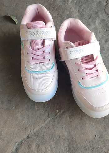 33 Beden pembe Renk Kız Çocuk Pembe Tekerlekli Spor Ayakkabı