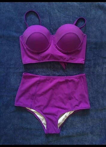 Yüksek bel bikini takımı 