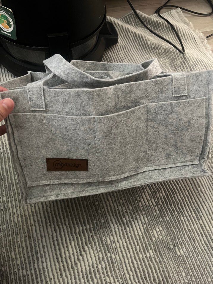 Diger Gri Desenli Bebek Çantası - Görsel 5