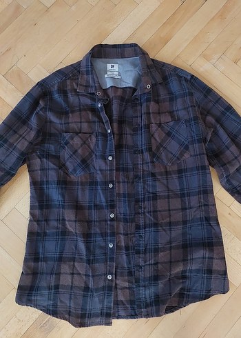 Erkek Uzun Kollu Ekose Gömlek - Görsel 2