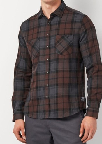 Erkek Uzun Kollu Ekose Gömlek - Görsel 5