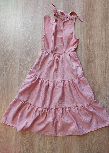 Trendyol & Milla Pembe Kolsuz Uzun Elbise 36 Beden - Görsel 4