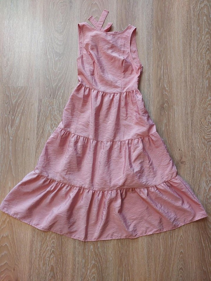 Trendyol & Milla Pembe Kolsuz Uzun Elbise 36 Beden - Görsel 2