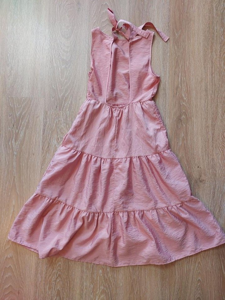 Trendyol & Milla Pembe Kolsuz Uzun Elbise 36 Beden - Görsel 4