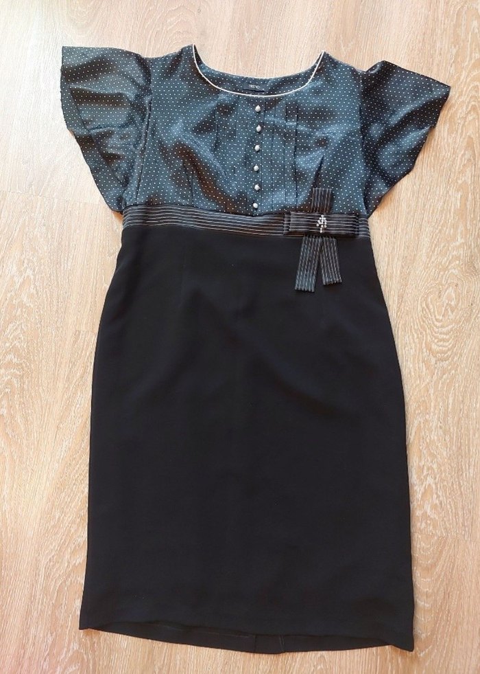 Puantiye Desenli Trend Marka 48 Beden Abiye - Görsel 2