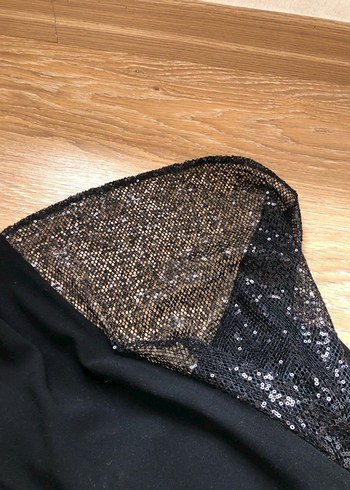 GZN Marka Siyah Abiye 46 Beden - Görsel 6