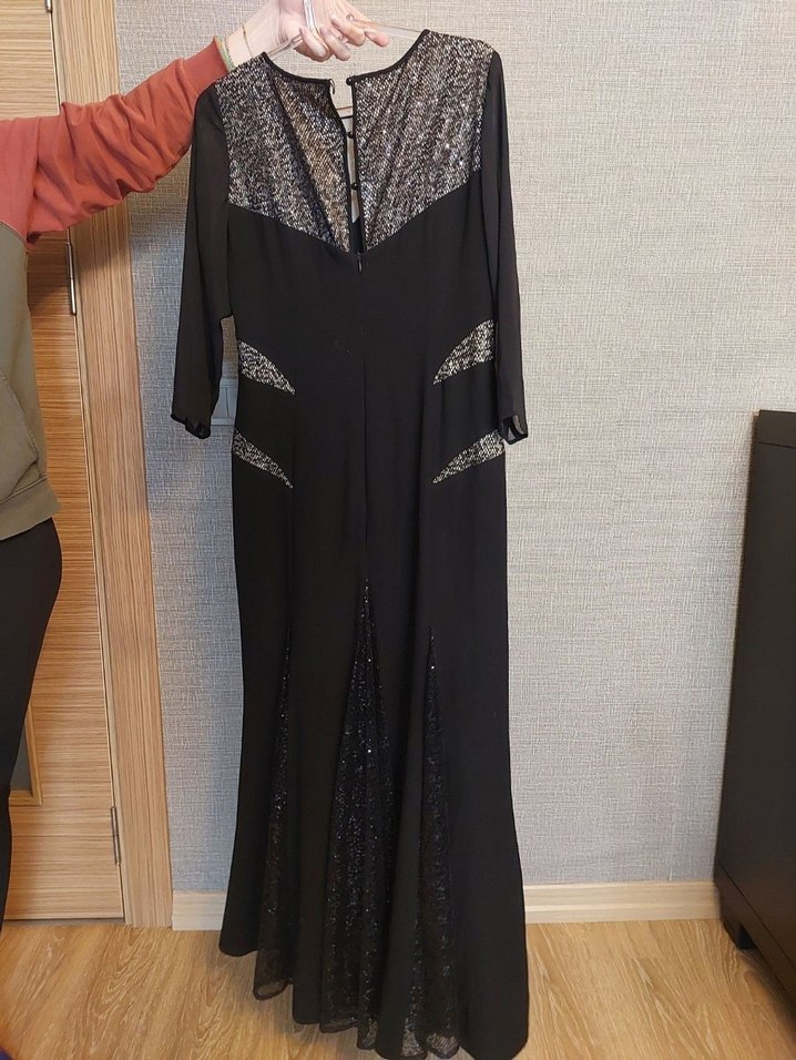 GZN Marka Siyah Abiye 46 Beden - Görsel 2