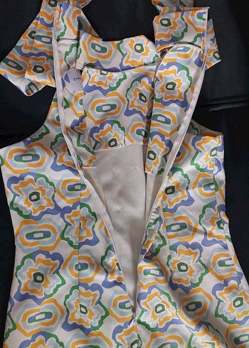 Renkli Batik Desenli Uzun Bohem Elbise - Görsel 4